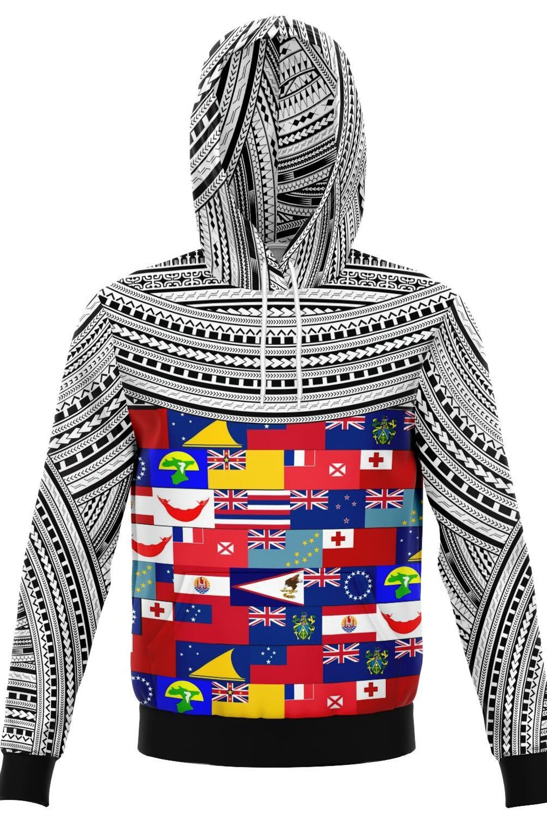 Pacific Island Flag Hoodies White - Polynesian Pride