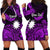 (Custom Personalised) Nauru Polynesian Hibiscus Naoero Purple Hoodie Dress LT14 Purple - Polynesian Pride