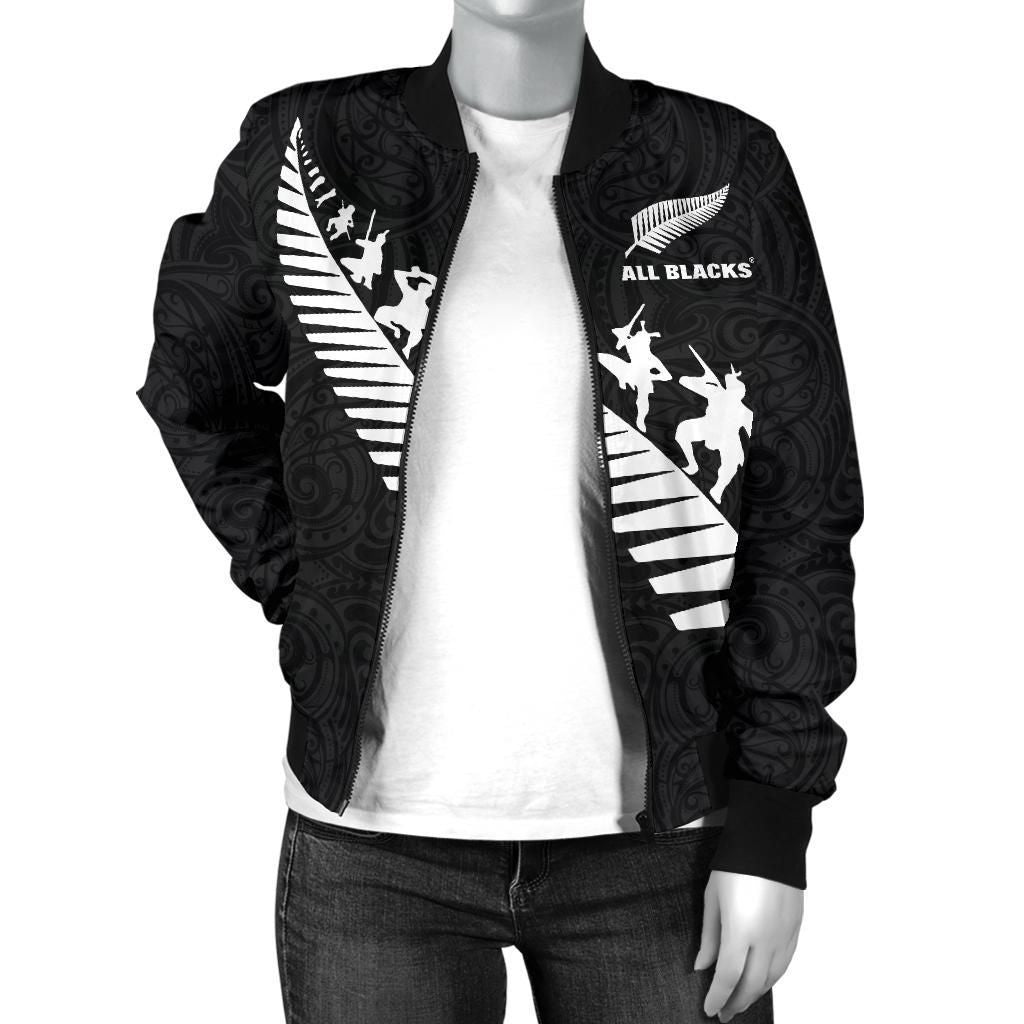 New Zealand Jackets, Maori Haka Fern Women's Bomber Jackets - Polynesian Pride