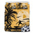 Hawaiian Map Palm Tree Sunset Polynesian Surfing Bedding Set Yellow - Polynesian Pride