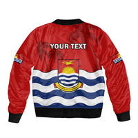 (Custom Personalised) Ribaberiki Kiribati Coat Of Arms Mix Palm Trees Bomber Jacket LT14 - Polynesian Pride