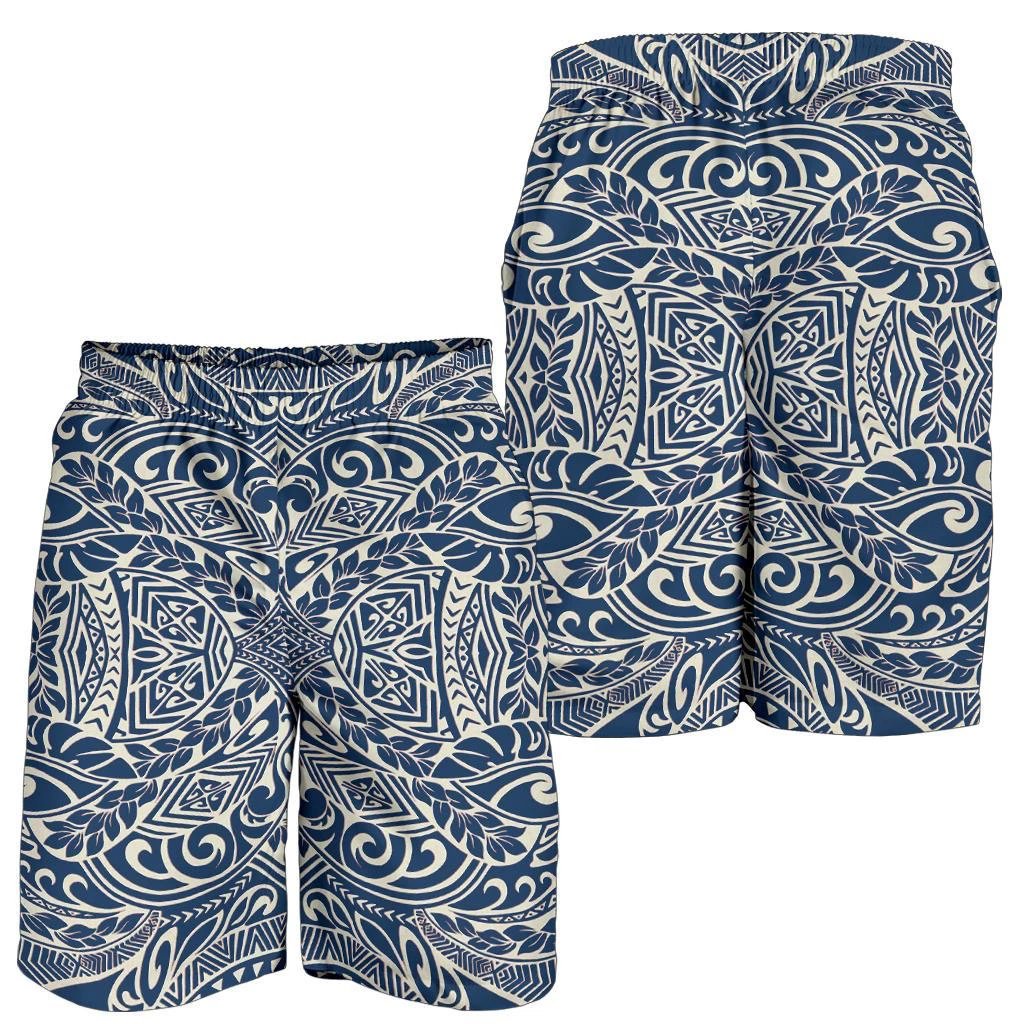 Polynesian Tribal Men's Shorts Blue Deep Blue - Polynesian Pride