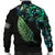 Aotearoa Paua Shell Men Bomber Jacket Maori Silver Fern - Polynesian Pride