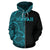 Polynesian Pride Hoodie Polynesian Madame Pele Kanaka Hawaii Zip Hoodie The Half Blue - Polynesian Pride