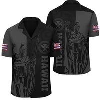 Polynesian Pride Shirt - Hawaii King Polynesian Hawaiian Shirt - Lawla Style Gray - Polynesian Pride