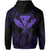 Polynesian Pride Hoodie Hawaii King Polynesian Hoodie Zip up Durk Style Purple - Polynesian Pride