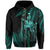 Polynesian Pride Hoodie Hawaii King Polynesian Hoodie Zip up Durk Style Turquoise - Polynesian Pride