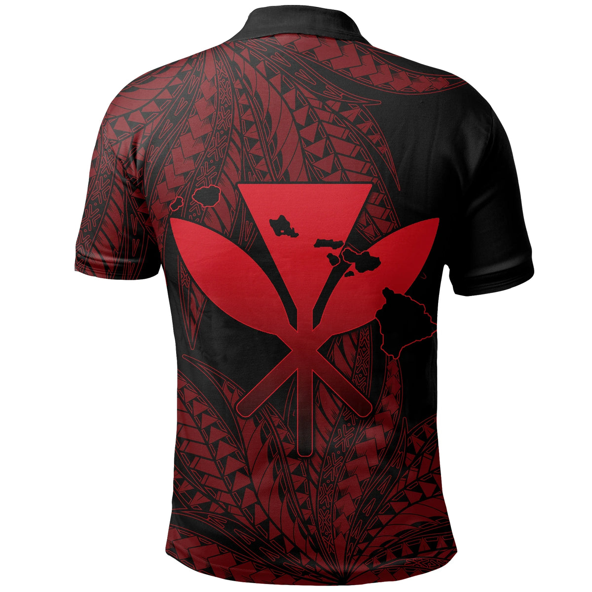 Polynesian Pride Shirt Hawaii King Polynesian Polo Shirt Durk Style Red - Polynesian Pride