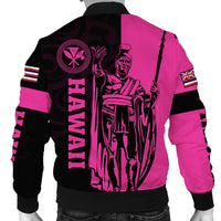Polynesian Pride Jacket - Hawaii King Polynesian Bomber Jacket - Lawla Style Pink - Polynesian Pride
