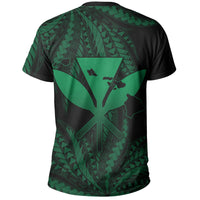 Polynesian Pride Tee Hawaii King Polynesian T shirt Durk Style Green - Polynesian Pride