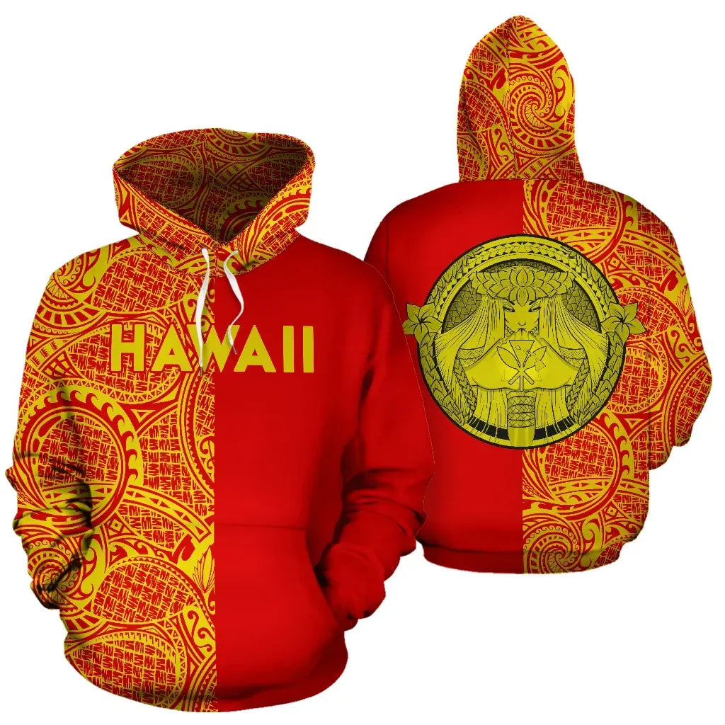 Polynesian Pride Hoodie Polynesian Madame Pele Mauna Kea Hawaii Hoodie The - Polynesian Pride