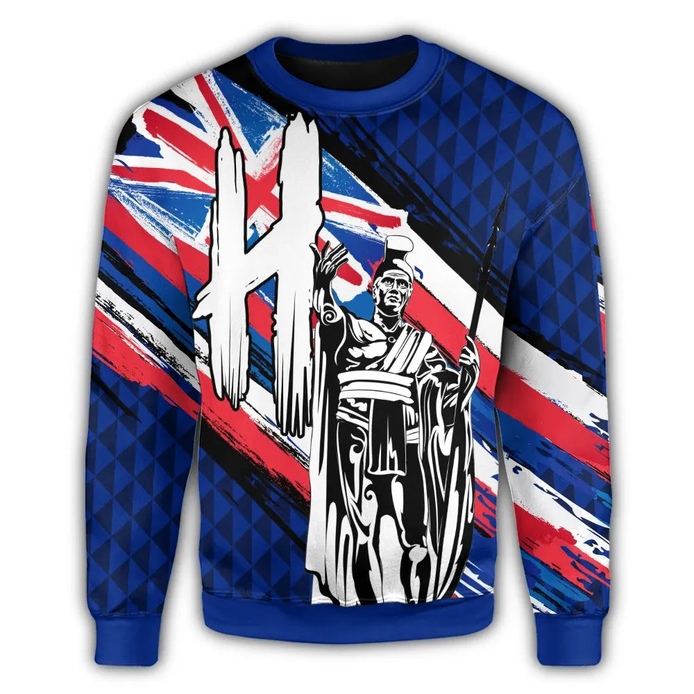 Polynesian Pride Shirt - Hawaii King Flag Kanaka Map Polynesian Sweatshirt - Won Style - Polynesian Pride
