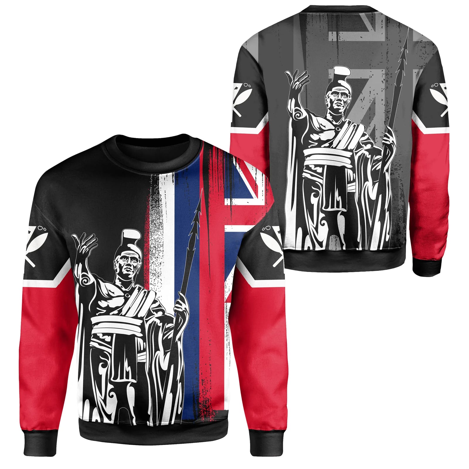 Polynesian Pride Shirt - Hawaii King Flag Sweat Shirt - Polynesian Pride
