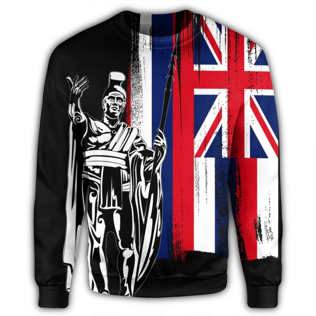 Polynesian Pride Shirt - Hawaii King Flag Sweatshirt - Polynesian Pride