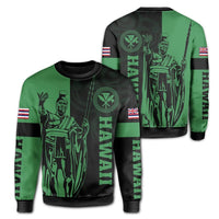 Polynesian Pride Shirt - Hawaii King Polynesian Sweatshirt - Lawla Style Green - Polynesian Pride