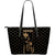 Polynesian Pride Bag - Hawaii King Kanaka Maoli Golden Large Leather Tote - Polynesian Pride