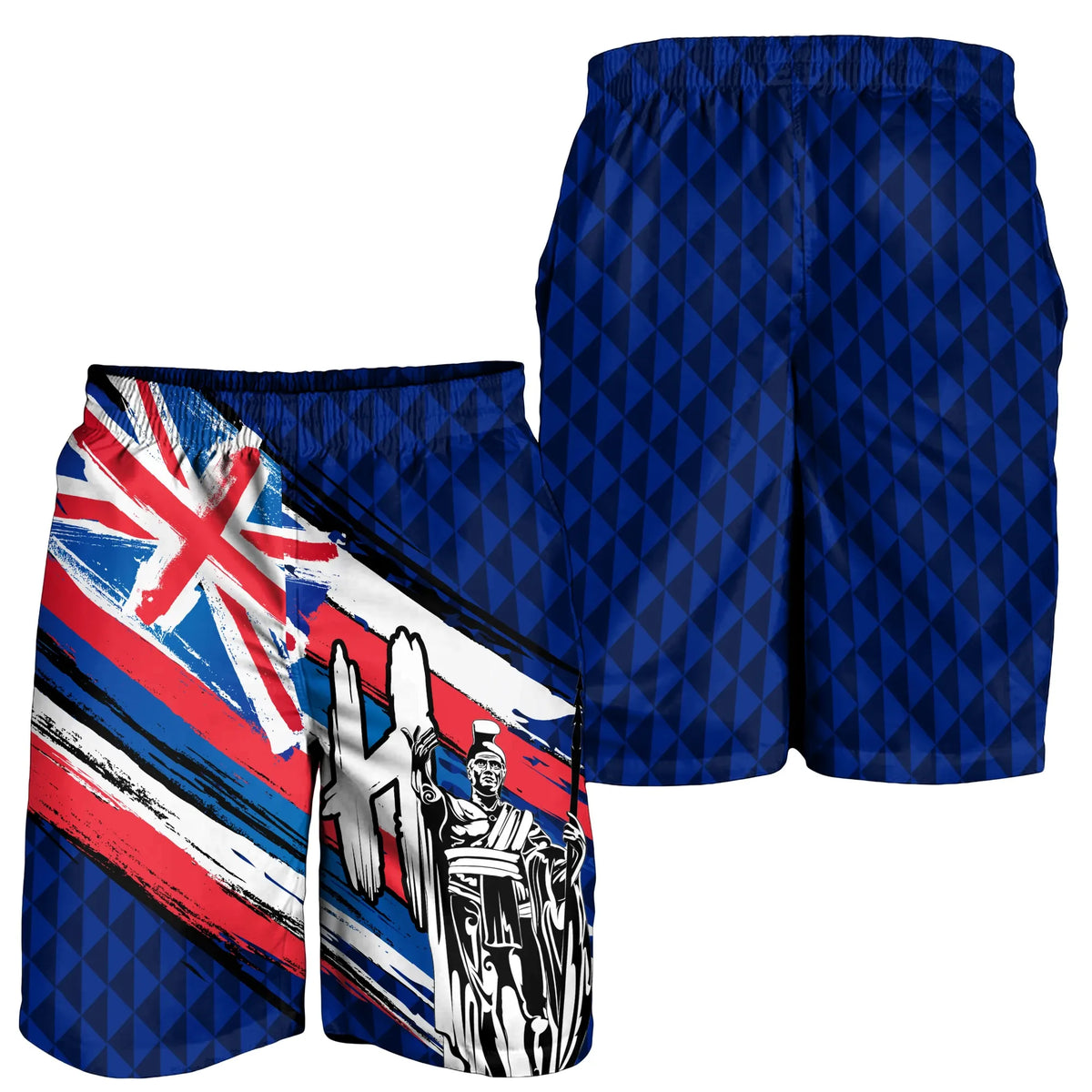 Polynesian Pride Short - Hawaii King Flag Kanaka Map Polynesian Men's Short - Won Style - Polynesian Pride