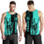 Polynesian Pride Clothing - Hawaii King Polynesian Men's Tank Top - Lawla Style Turquoise - Polynesian Pride