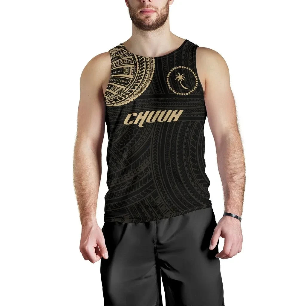 Polynesian Pride Tank Top - Men's Tank Top Hawaii King Kanaka Maoli - Tattoo Style - Polynesian Pride