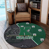 Polynesian Pride Home Set - Konawaena High Round Carpet - AH Round Carpet Green - Polynesian Pride