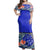 NE Fiji Bula Dress - Kakau Tropical Leaves Off Shoulder Long Dress - Polynesian Pride