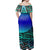 NE Maori Dress - Gradient Taniko Off Shoulder Long Dress - Polynesian Pride