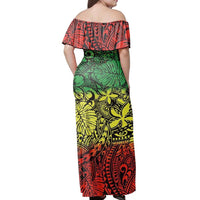 Polynesian Pride Dress - Polynesian Tropical Reggae Off Shoulder Long Dress - Polynesian Pride