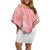 Polynesian Pride Dress - Polynesian Masi Tapa Pink Off Shoulder Short Dress Women Pink - Polynesian Pride