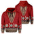 Polynesian Pride Hoodie Tonga Ngatu Design Hoodie Unisex Red - Polynesian Pride