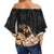 Tonga Clothing - Tonga Hibiscus Tribal Off Shoulder Wrap Waist Top - Polynesian Pride