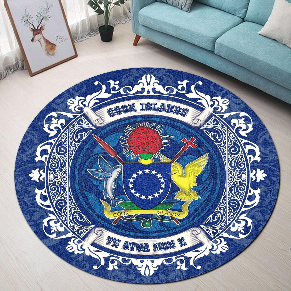 Polynesian Pride Home Set - Home Cook Islands Round Carpet - Polynesian Pride