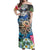 Polynesian Pride Dress - Hawaii Plumeria Hibiscus Wave Turtle Off Shoulder Long Dress Long Dress Black - Polynesian Pride