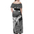 Polynesian Pride Dress - Hawaii Polynesian Hibiscus Turtle Map Off Shoulder Long Dress - Polynesian Pride