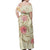 Polynesian Pride Dress - Hawaii Triple Marble Turtle Polynesian Hibiscus Benjamin Style Beige Off Shoulder Long Dress - Polynesian Pride