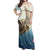 Polynesian Pride Dress - Hawaii Turtle And Jellyfish In Deep Sea Moana Off Shoulder Long Dress Long Dress Blue - Polynesian Pride