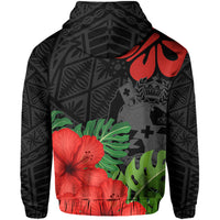 Polynesian Pride Hoodie Tonga Hoodie Tonga Polynesian Hibiscus Hoodie - Polynesian Pride