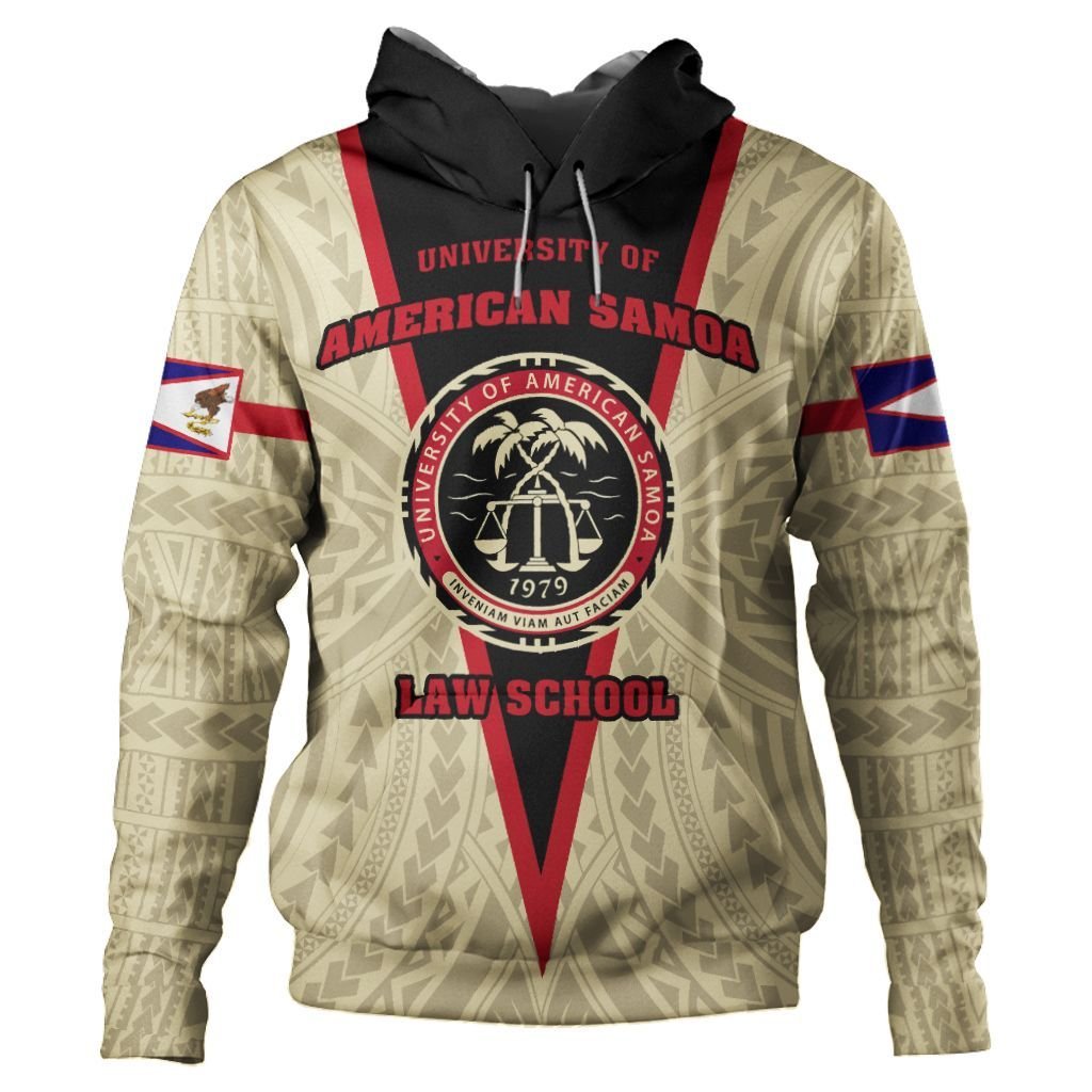 Polynesian Pride Hoodie Samoan Hoodie American Samoa Law School Hoodie Unisex Beige - Polynesian Pride