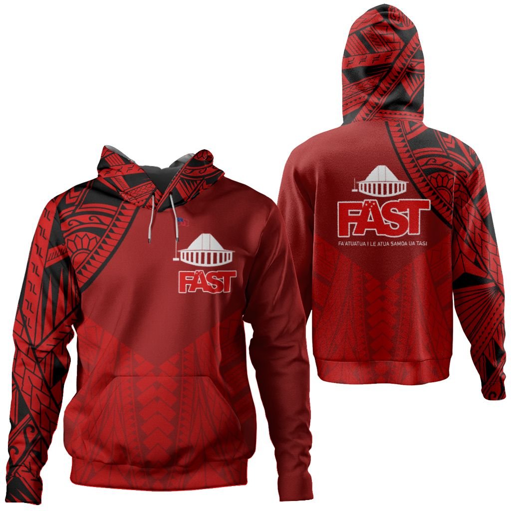 Polynesian Pride Hoodie Samoan Hoodie Samoa FAST Hoodie Ver.2 - Polynesian Pride