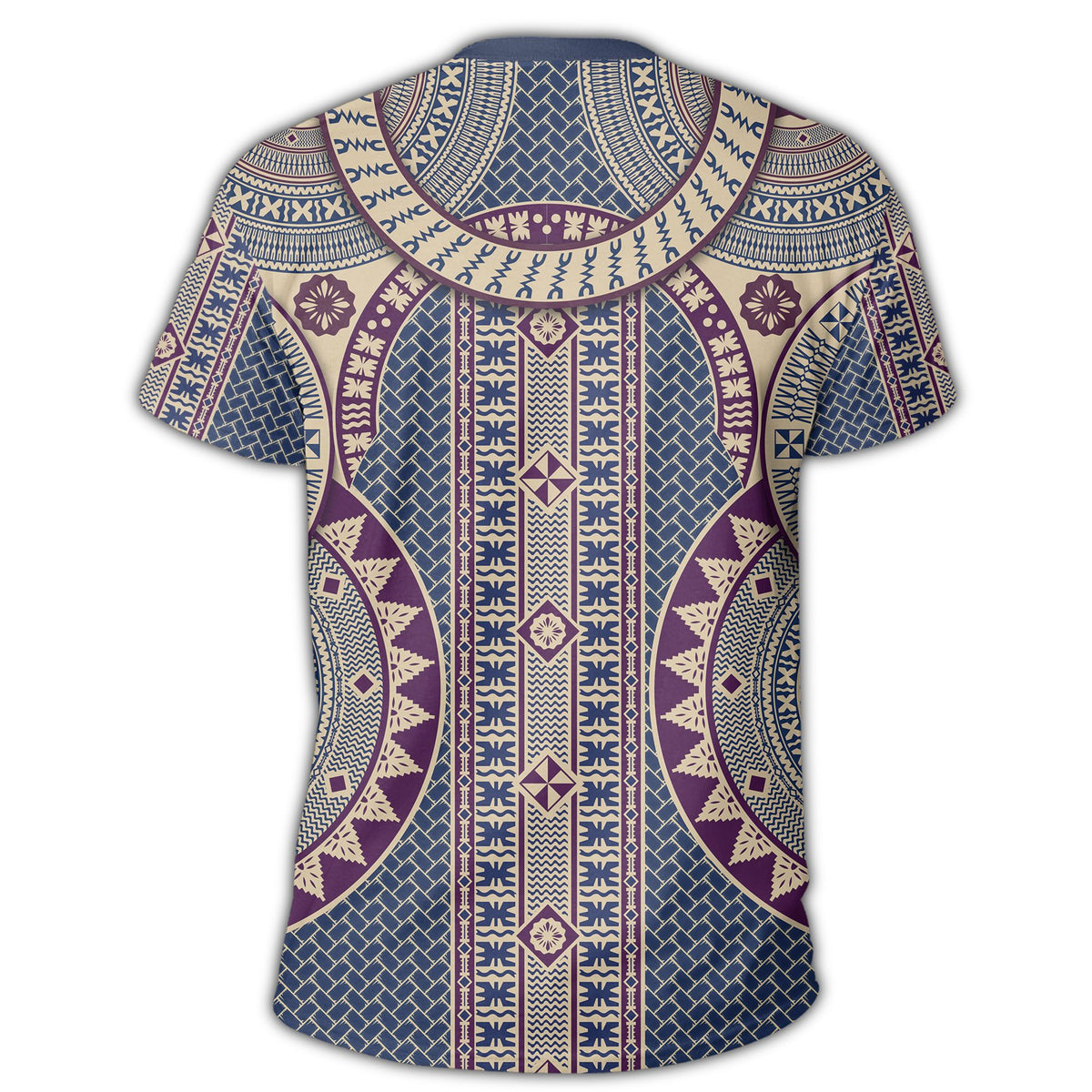 Polynesian Pride T Shirt Fiji Circle Tapa Fala Masi T Shirt - Polynesian Pride