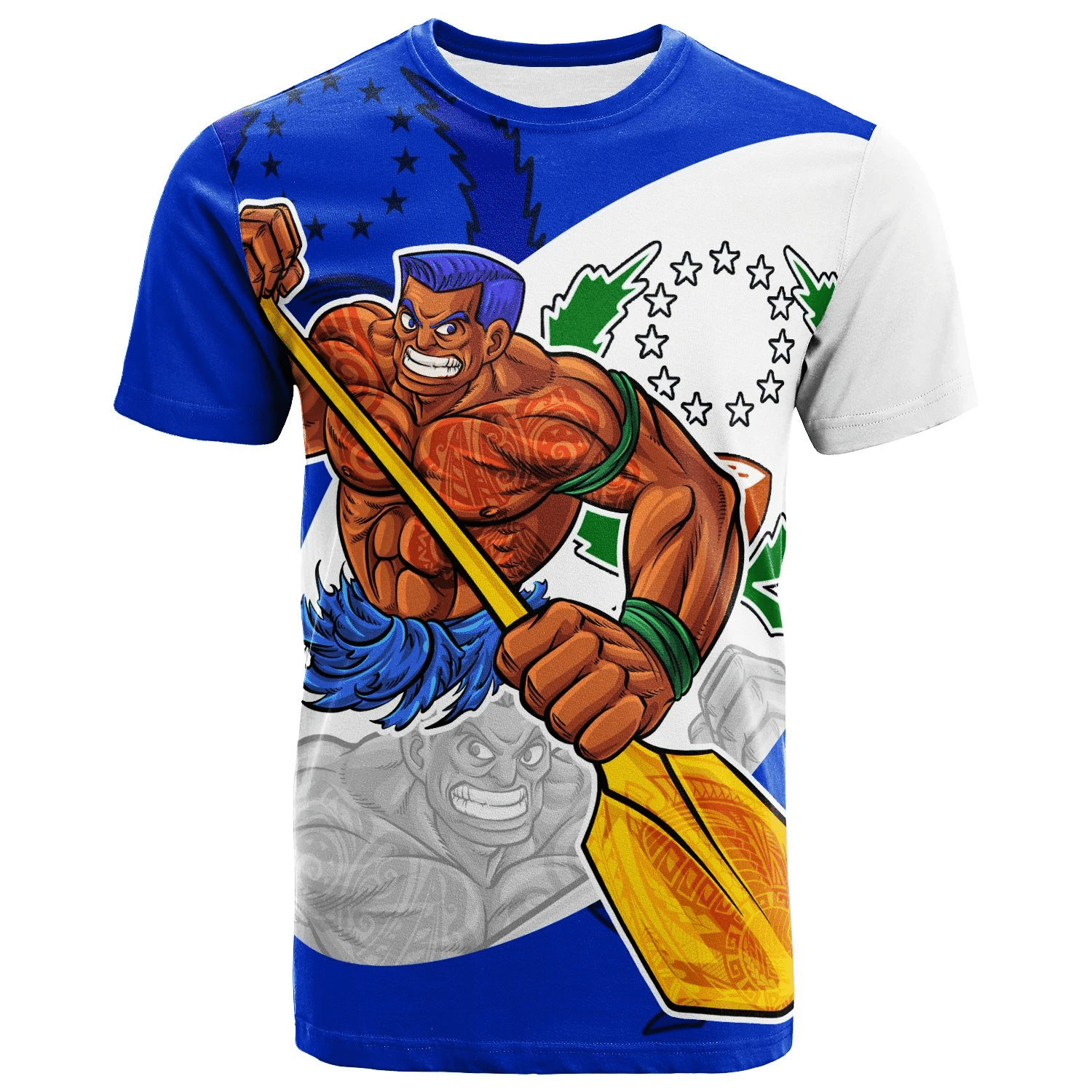 Polynesian Pride Pohnpei T Shirt Go Boating Unisex BLUE - Polynesian Pride