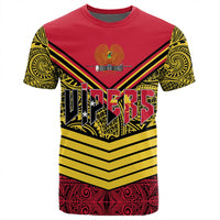 Polynesian Pride T Shirt Port Moresby Vipers T Shirt Tapa Lauhala Rugby Scrum Style - Polynesian Pride