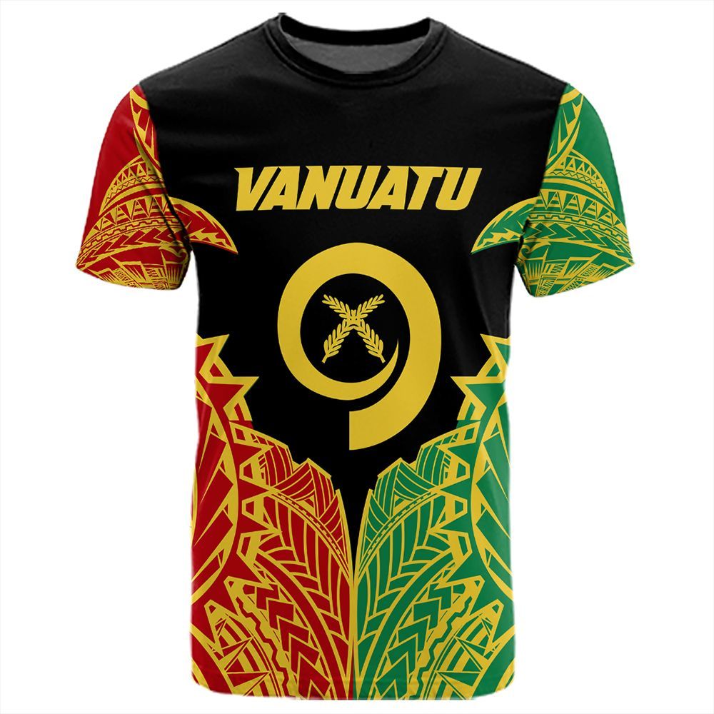 Polynesian Pride Vanuatu T Shirt Vanuatu Rising Style T Shirt Unisex Black - Polynesian Pride