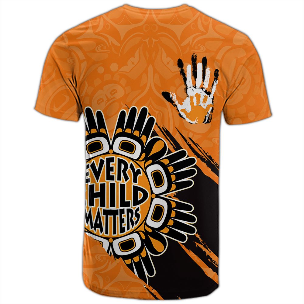 Polynesian Pride Orange Shirt Day T Shirt Every Child Matters Handprints T Shirt - Polynesian Pride