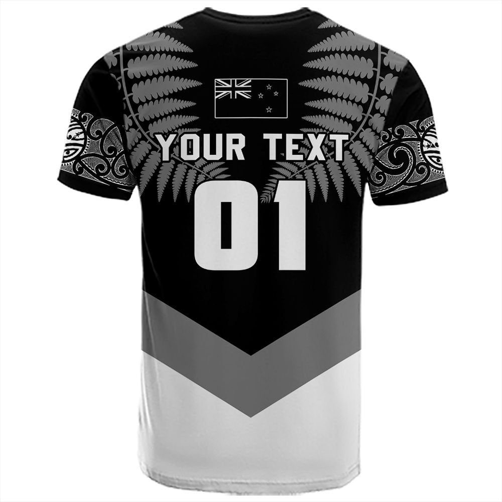 Polynesian Pride (Custom) New Zealand T Shirt Double Silver Fern T Shirt - Polynesian Pride