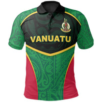 Polynesian Pride Apparel Vanuatu Polynesian Polo Shirt Flag Sport Style Unisex Black - Polynesian Pride