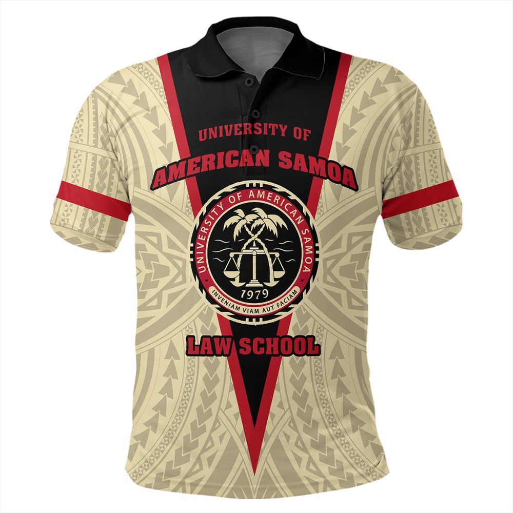 Polynesian Pride Apparel Samoan Polo Shirt American Samoa Law School Polo Shirt Unisex Beige - Polynesian Pride