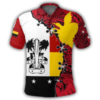 Polynesian Pride Apparel Madang Polo Shirt PNG Suture Style Unisex Red - Polynesian Pride