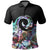 Polynesian Pride Apparel Koru New Zealand Polo Shirt, Paua Shell Golf Shirt 09 Unisex Black - Polynesian Pride