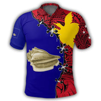 Polynesian Pride Apparel West New Britain Polo Shirt PNG Suture Style Unisex Red - Polynesian Pride