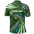 Polynesian Pride Apparel Custom Maori New Zealand Polo Shirt Silver Fern Sport Style Green - Polynesian Pride